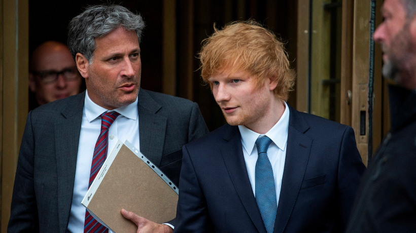 Ed Sheeran Walking with Lawyer