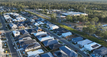 Aerial View of a Housing Society